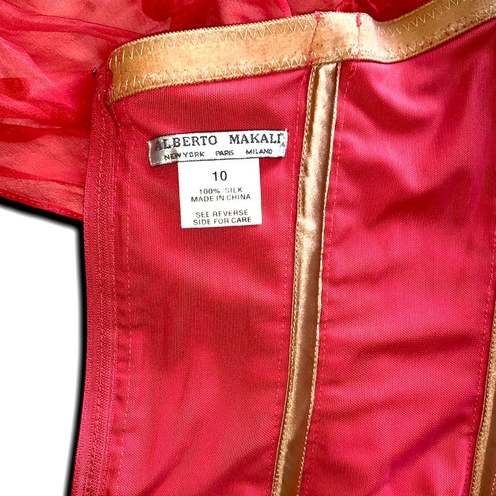Vintage Y2K Alberto Makali 100% Silk Bustier Archive Couture Corset Lingerie Top - Picture 8 of 16